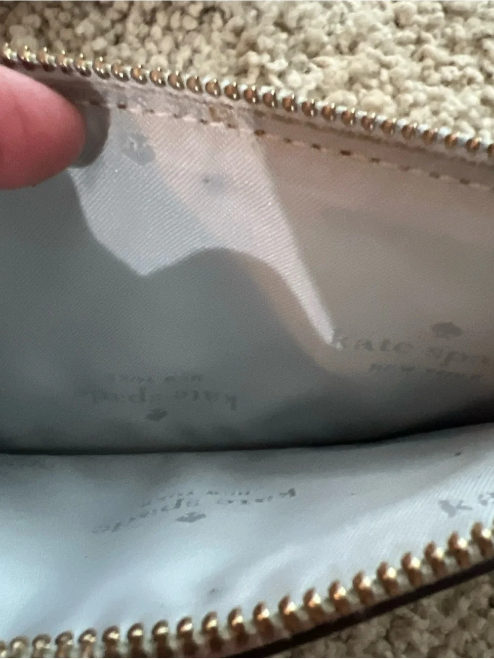 Kate Spade Sadie Saffiano Leather Top Zip Crossbody Bag With Zippered Pouch